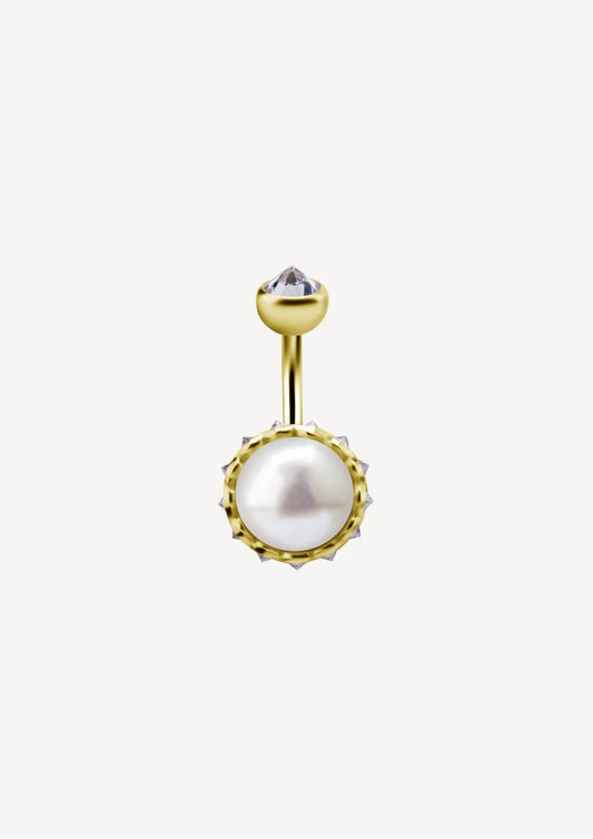 Piercing Nombril Perle Zircon Etoile