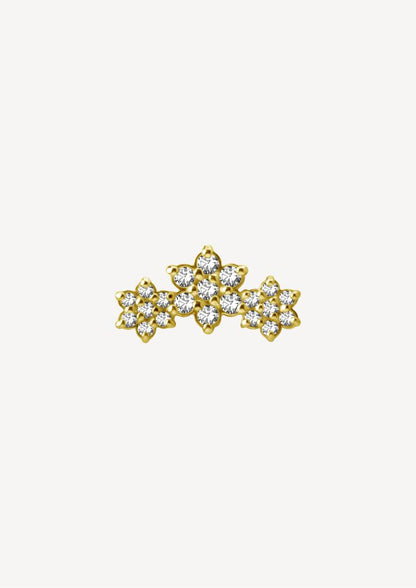 Studs Rosasse En Or 18 Carats